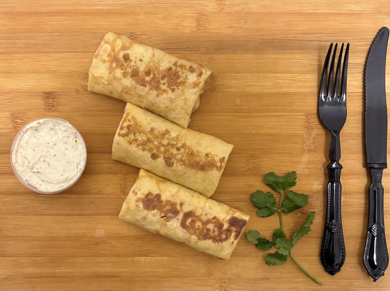 Куриные блинчики с мясом